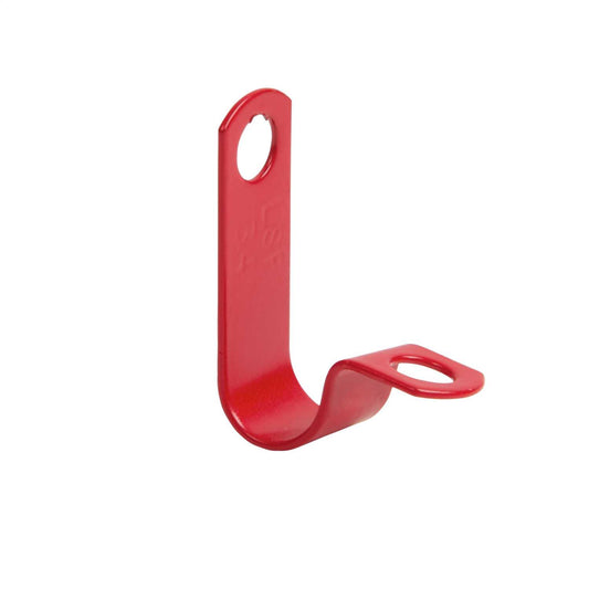 Wrexham LSF Coated Single Fixing P Clip 37 Red (Pack of 50)