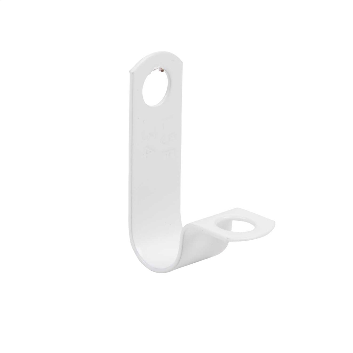 Wrexham LSF Coated Single Fixing P Clip 34 White (Pack of 50)
