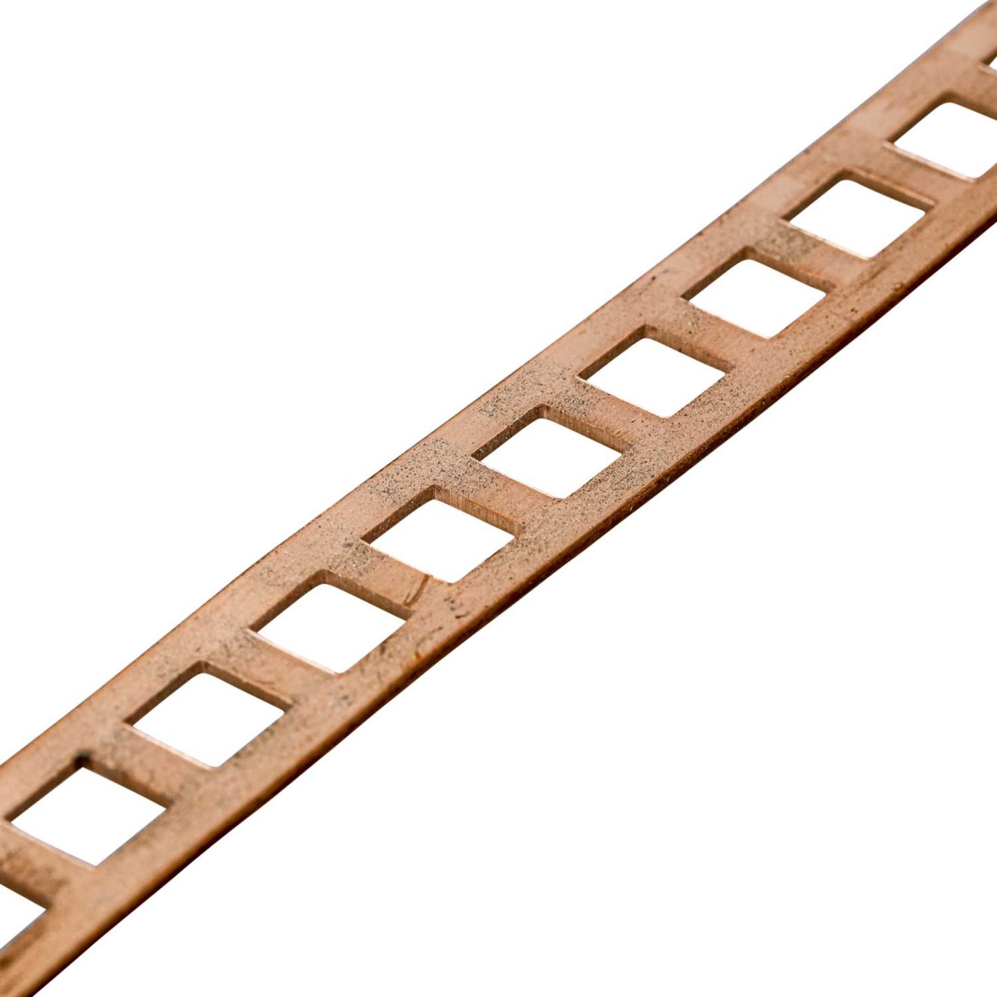 Wrexham 12mm Wide Pre-Punched Copper Fixing Strip with 6mm Holes