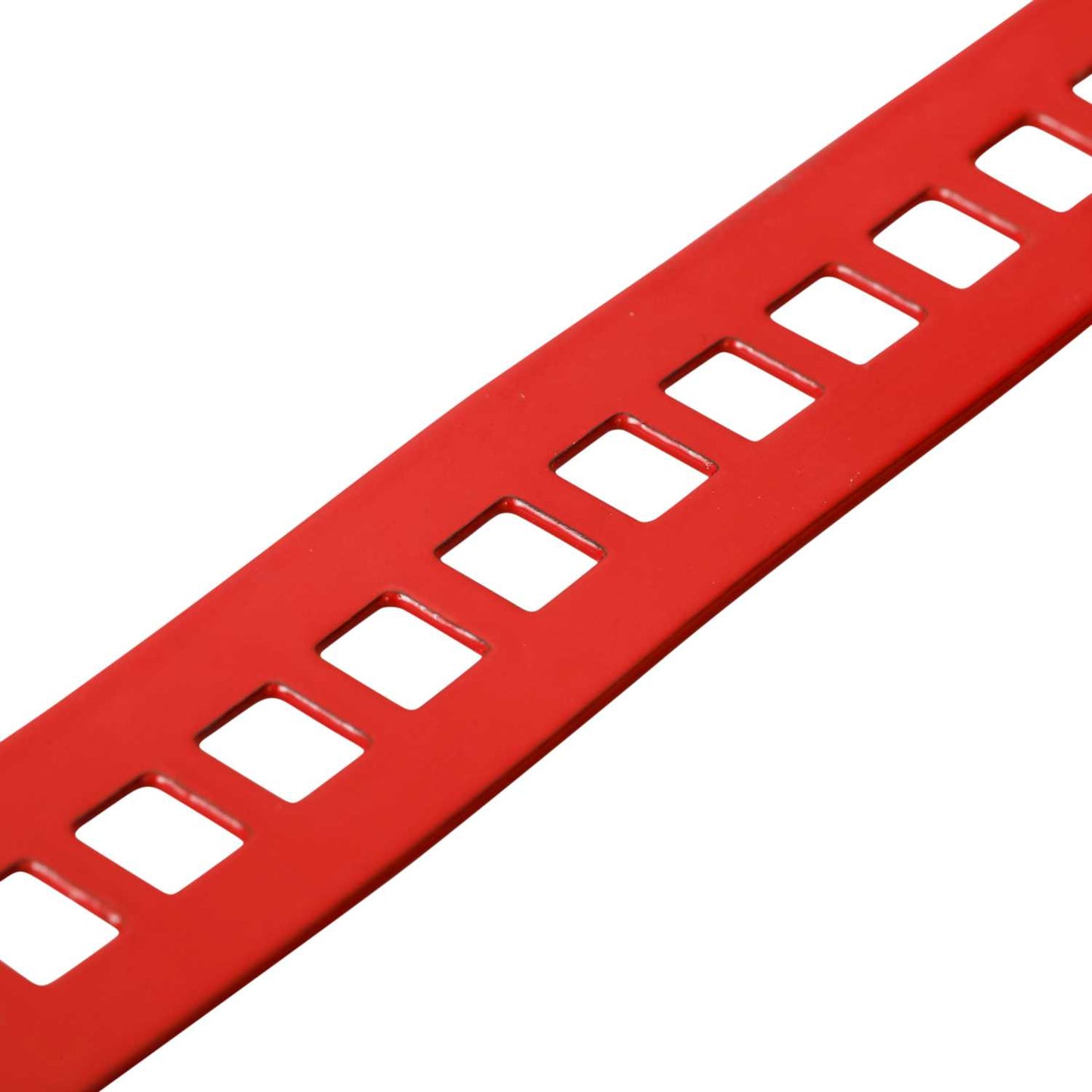 Wrexham 18mm Wide LSF Coated Pre-Punched Copper Fixing Strip with 6mm Holes Red