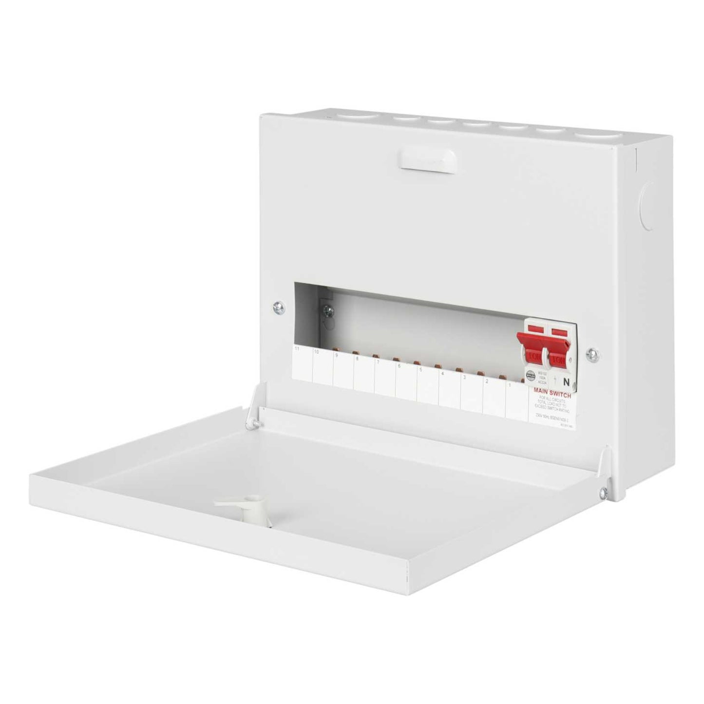 Wylex 11 Way 100A SP+N Type A Distribution Board with Incomer