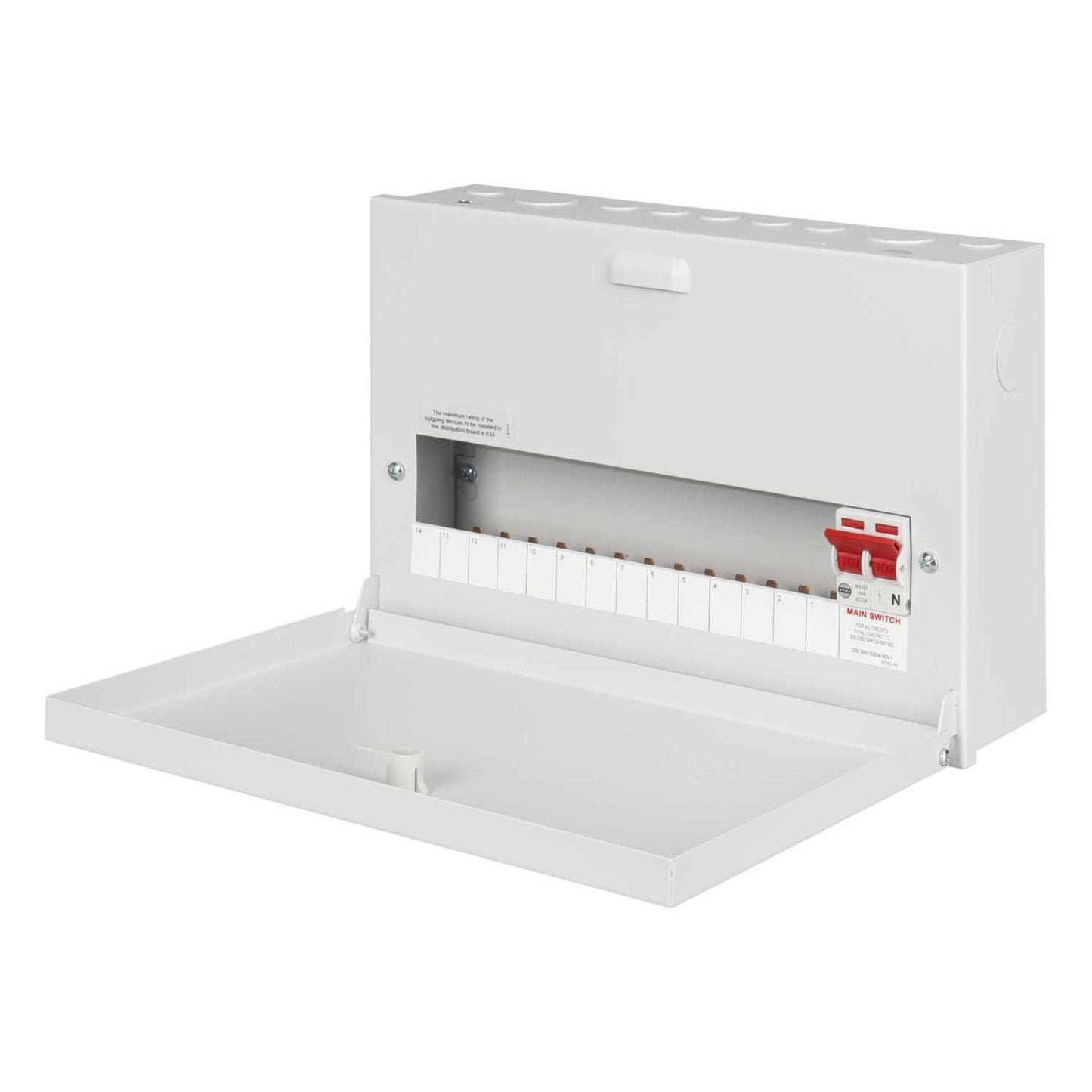 Wylex 14 Way 100A SP+N Type A Distribution Board with Incomer