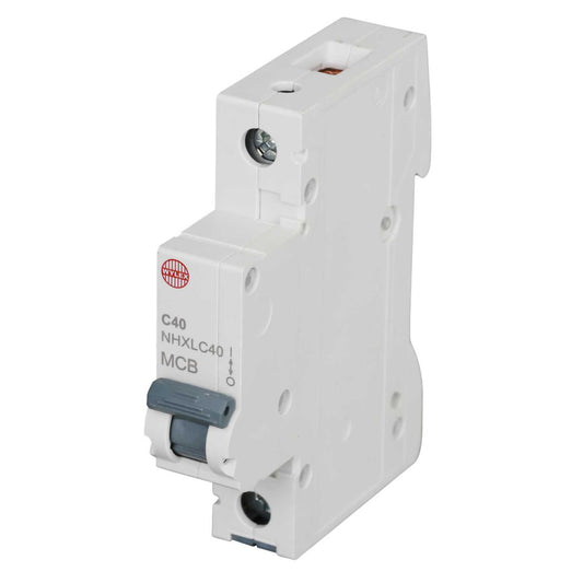 Wylex Nhxl 40A Single Pole 6kA C Curve MCB
