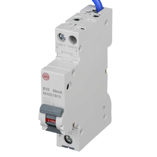 Wylex Nhxs 10A 1P+N 1 Module B Curve 6kA 30mA Rcbo
