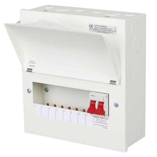 Wylex 8 Way 100A Isolator Incomer Metal Clad Consumer Unit