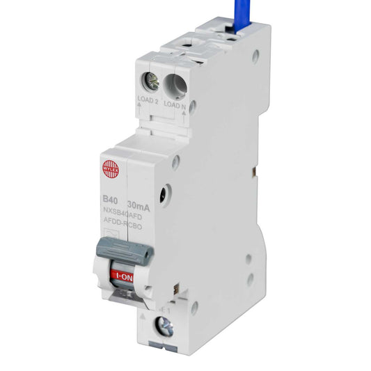 Wylex 40A 1P+N 1 Module B Curve 6kA 30mA Type A Afdd Combined Rcbo