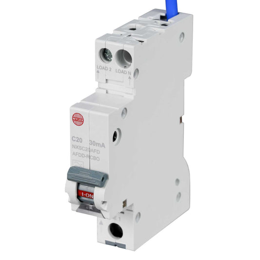 Wylex 20A 1P+N 1 Module C Curve 6kA 30mA Type A Afdd Combined Rcbo