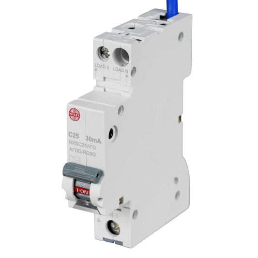 Wylex 25A 1P+N 1 Module C Curve 6kA 30mA Type A Afdd Combined Rcbo