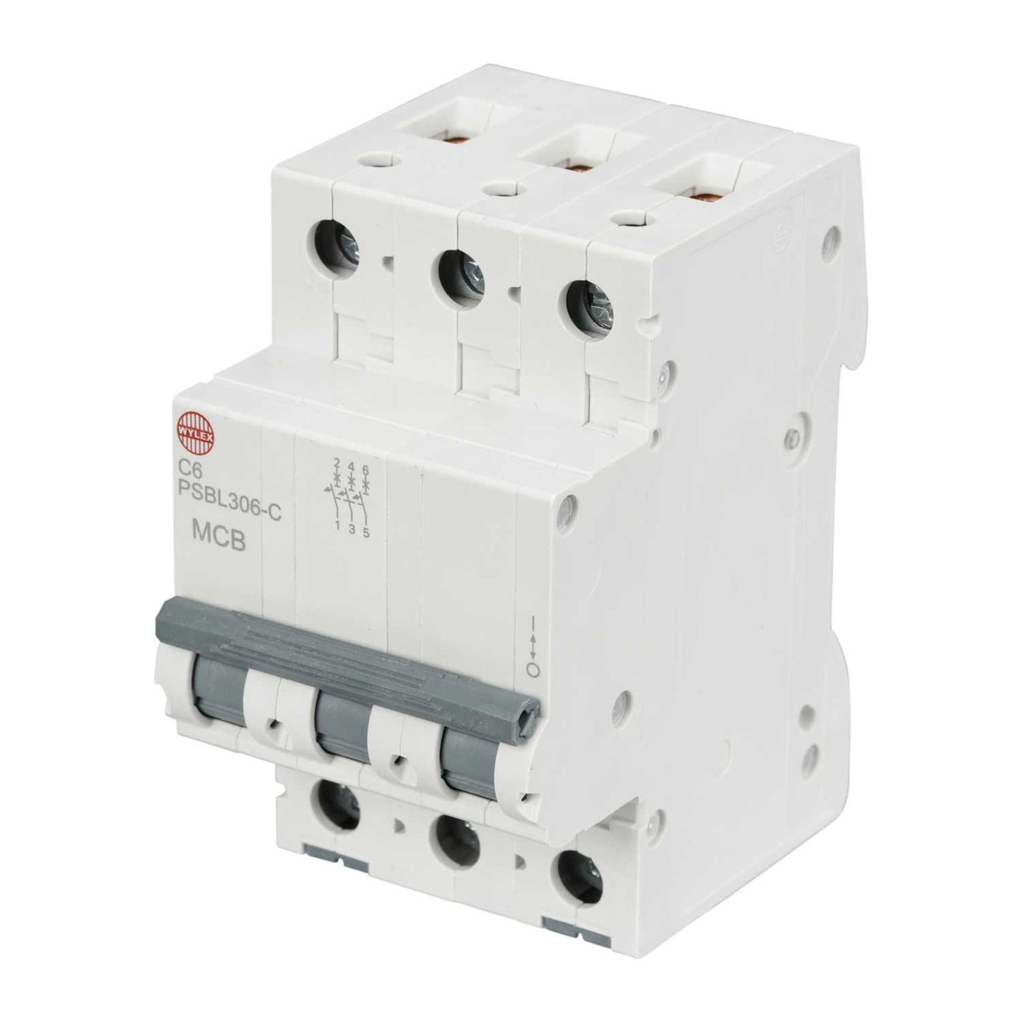 Wylex 6A Triple Pole 10kA C Curve MCB
