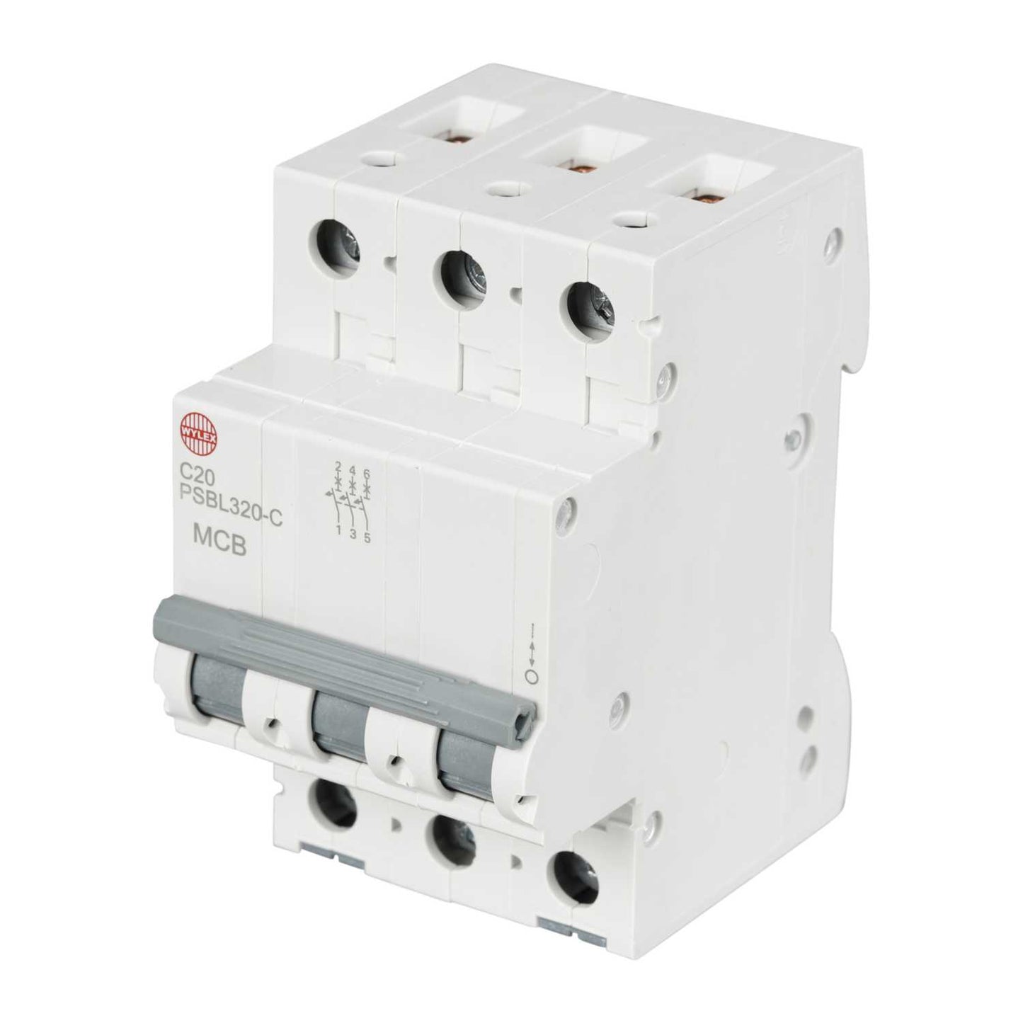 Wylex 20A Triple Pole 10kA C Curve MCB