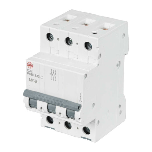 Wylex 32A Triple Pole 10kA C Curve MCB