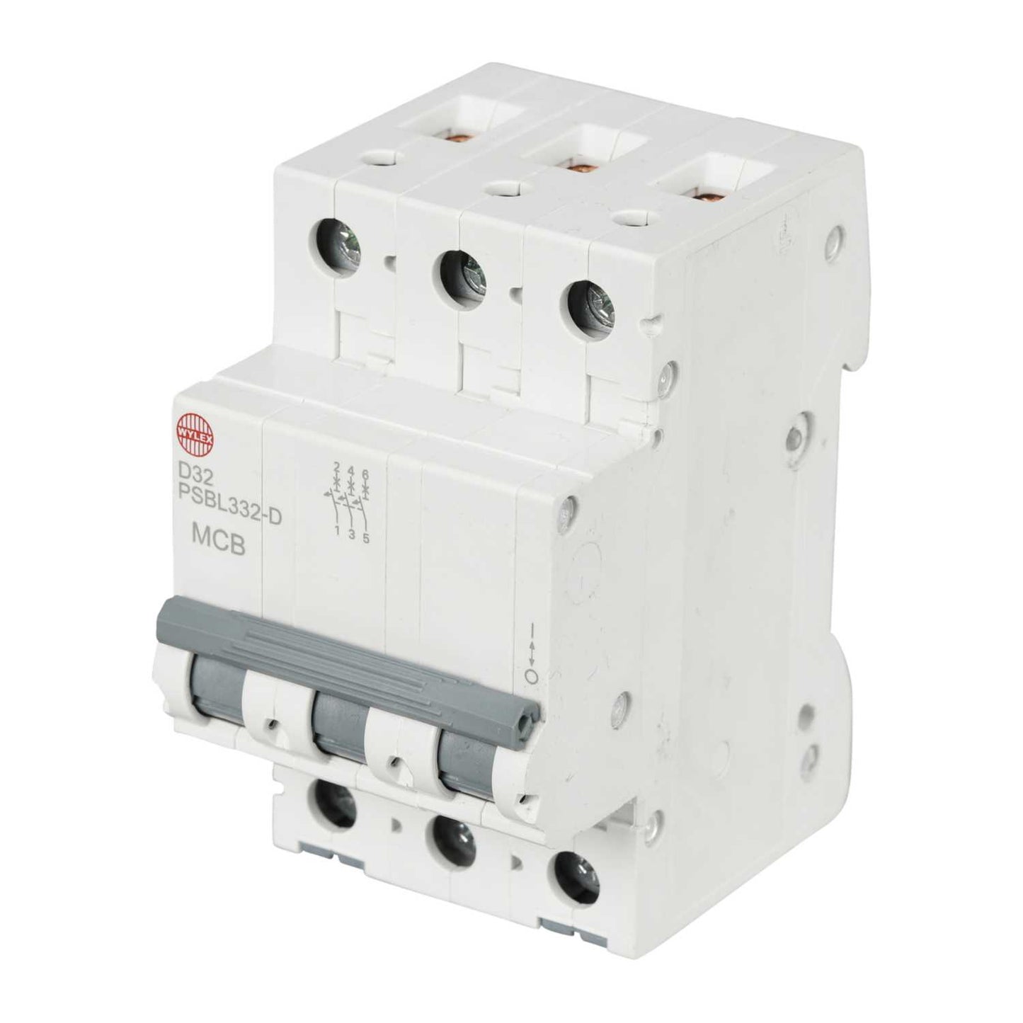Wylex 32A Triple Pole 10kA D Curve MCB