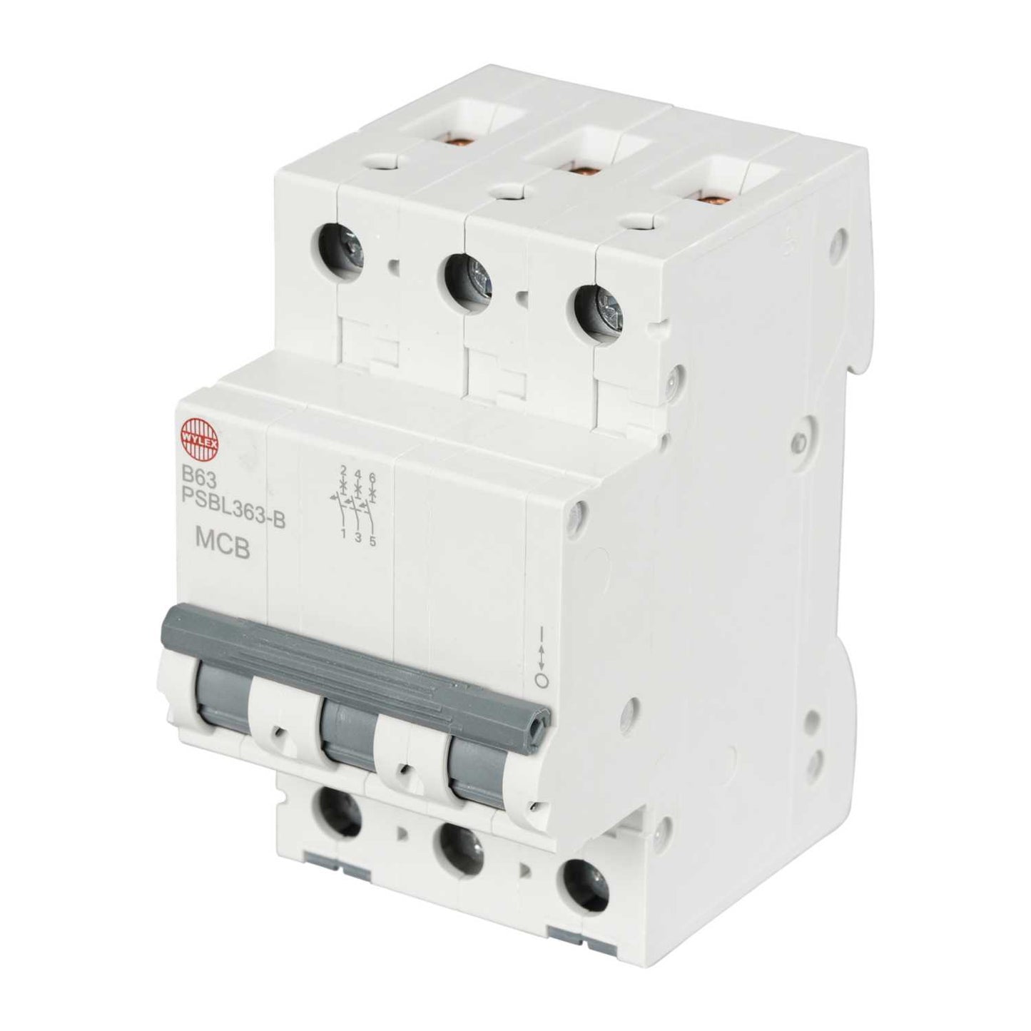 Wylex 63A Triple Pole 10kA B Curve MCB