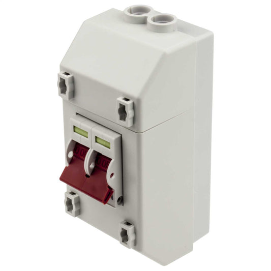 Wylex 100A DP Isolator with 2 Module Enclosure