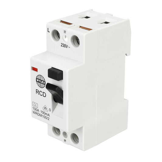 Wylex 100A 2 Pole 100mA Type A RCD