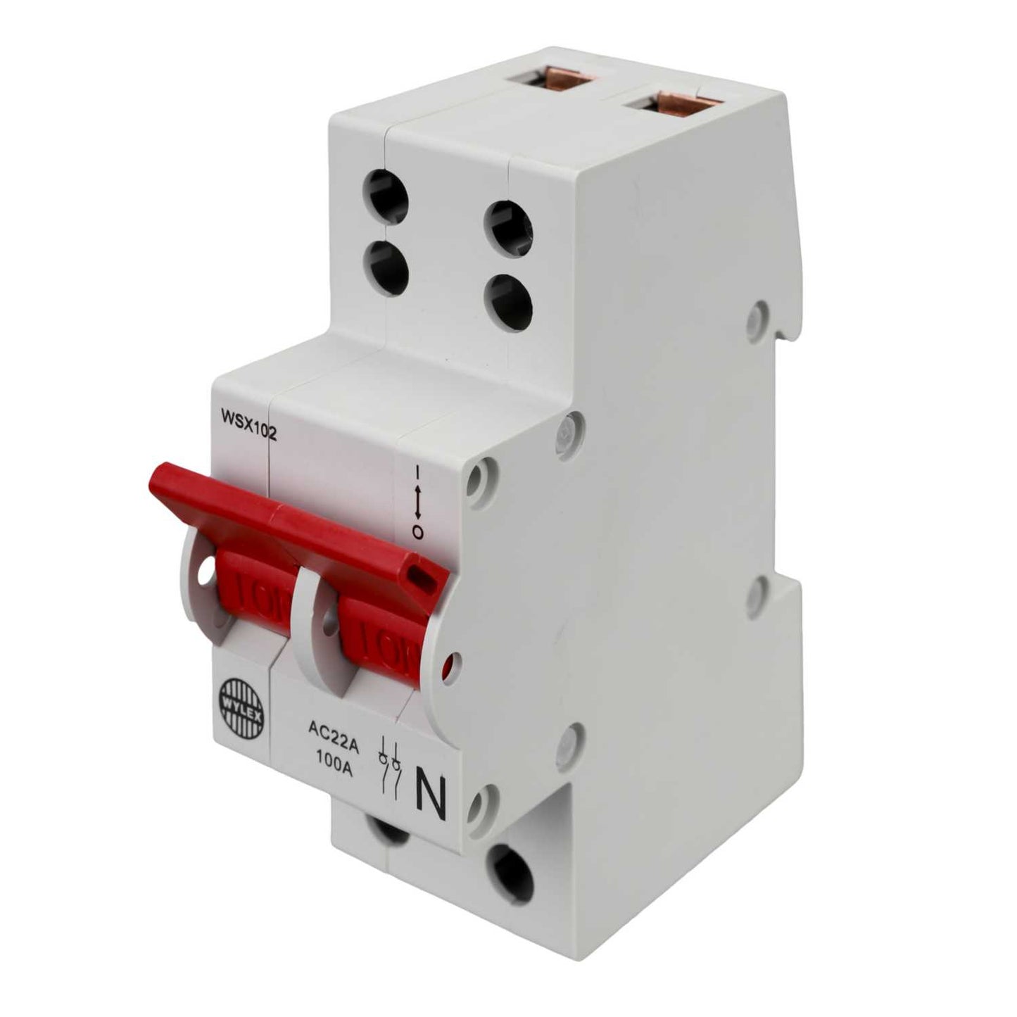 Wylex 100A DP 2 Module Twin Terminal Isolator Switch
