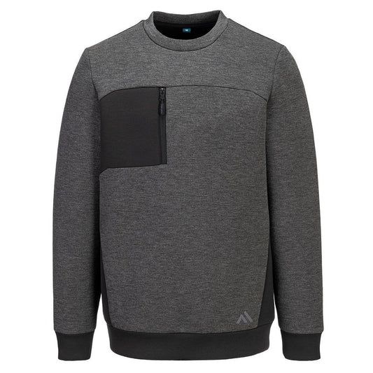 KX3 Sport Tech Sweatshirt, L, R, Metal Grey