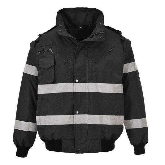 Iona 4-in-1 Bomber Jacket, 4XL, R, Black