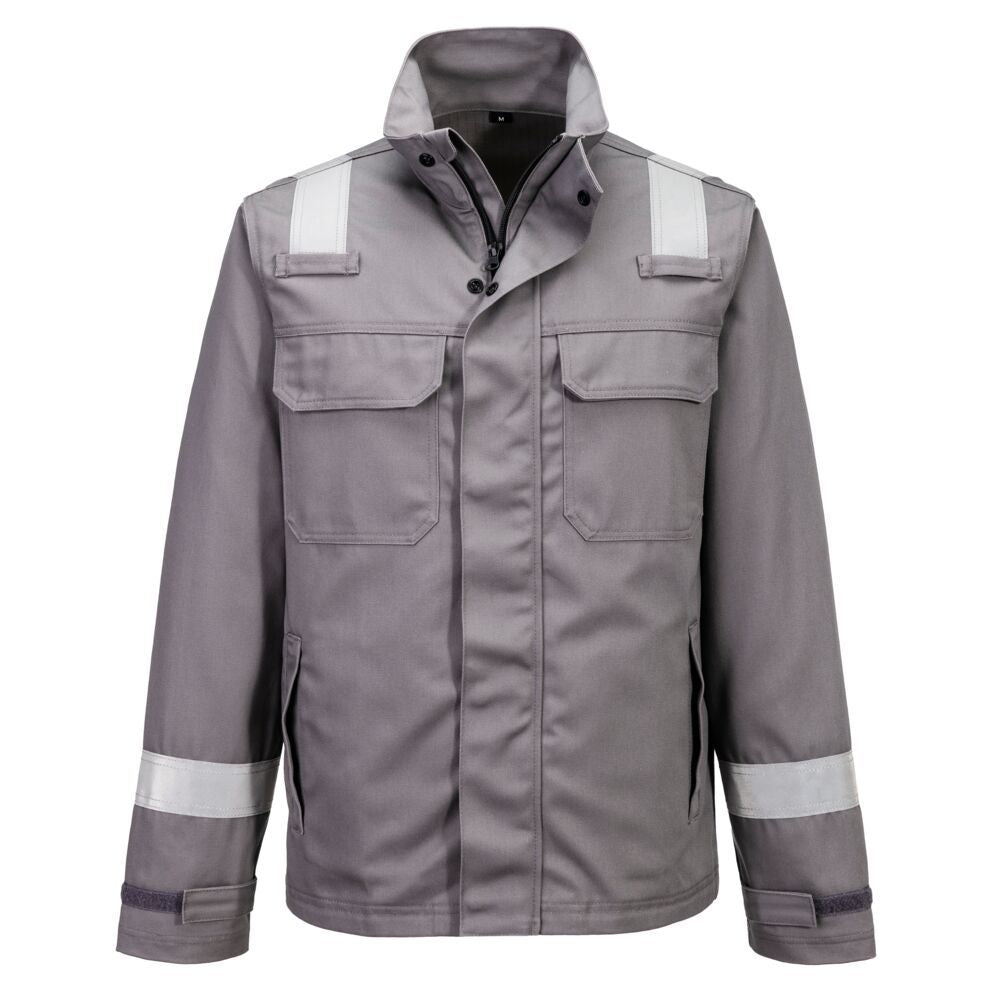Bizflame Work+ FR Jacket, L, R, Grey