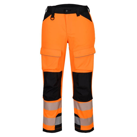 PW3 Hi-Vis Harness Trouser, 28, R, Orange/Black