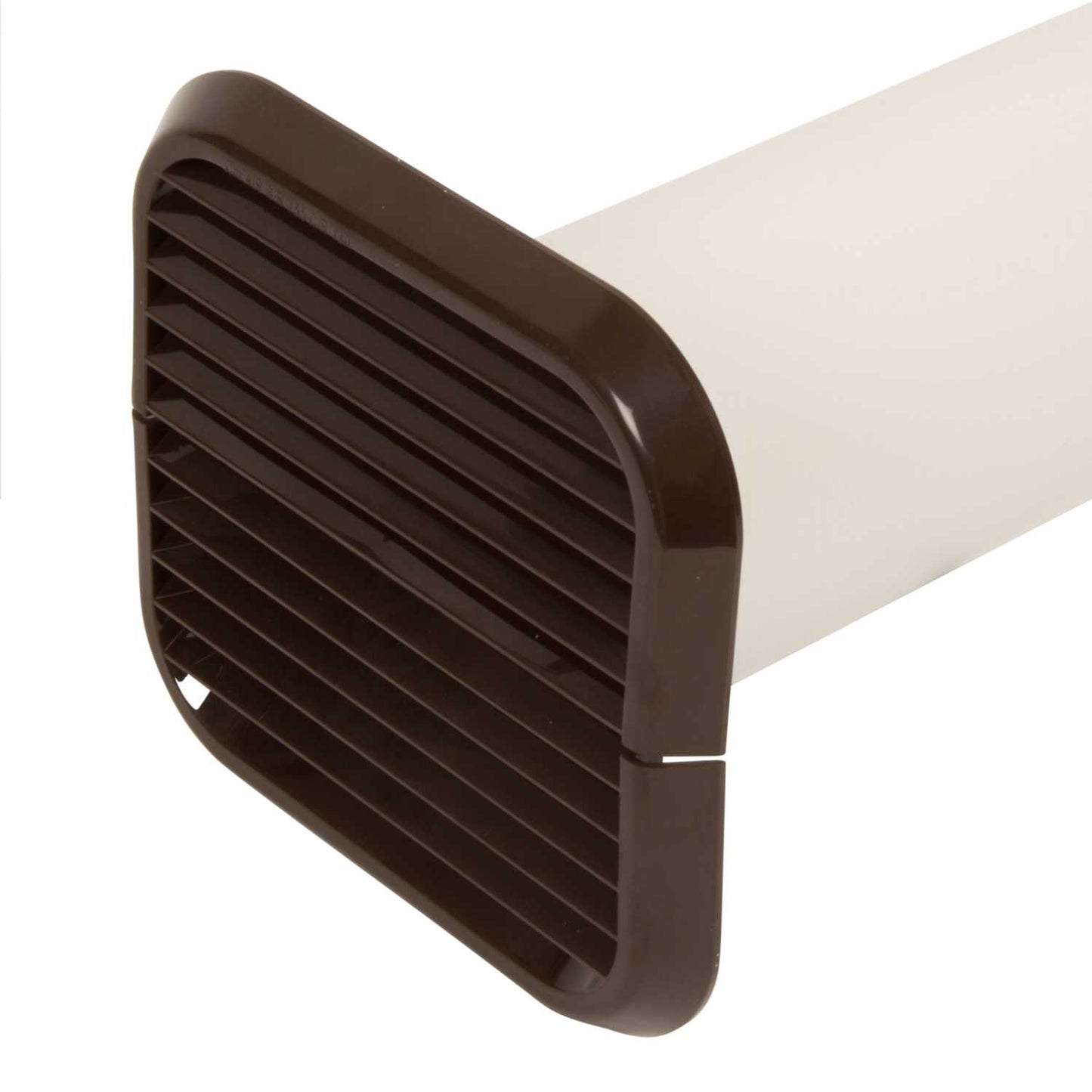 Xpelair 100mm 4" Simply Silent Easy-Fit Square Wall Kit Brown
