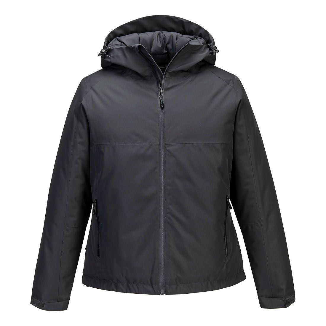 Professional Women's Winter Jacket, L, R, Metal Grey