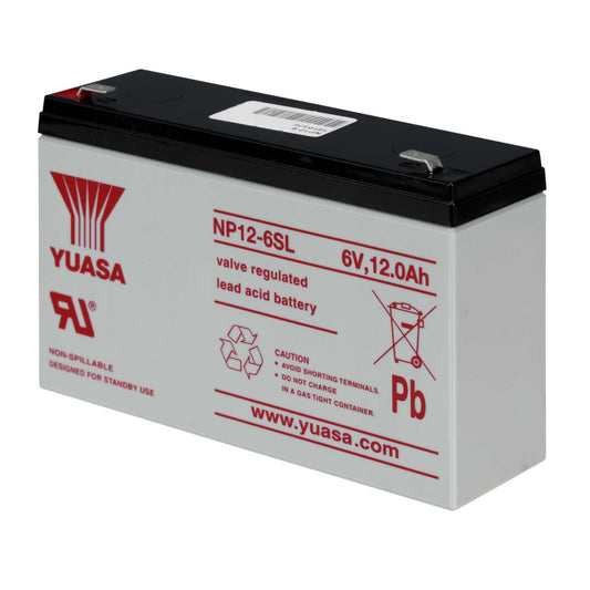 Yuasa 12Ah 6V Sealed Lead Acid Battery