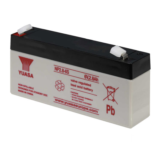 Yuasa 2.8Ah 6V Sealed Lead Acid Battery