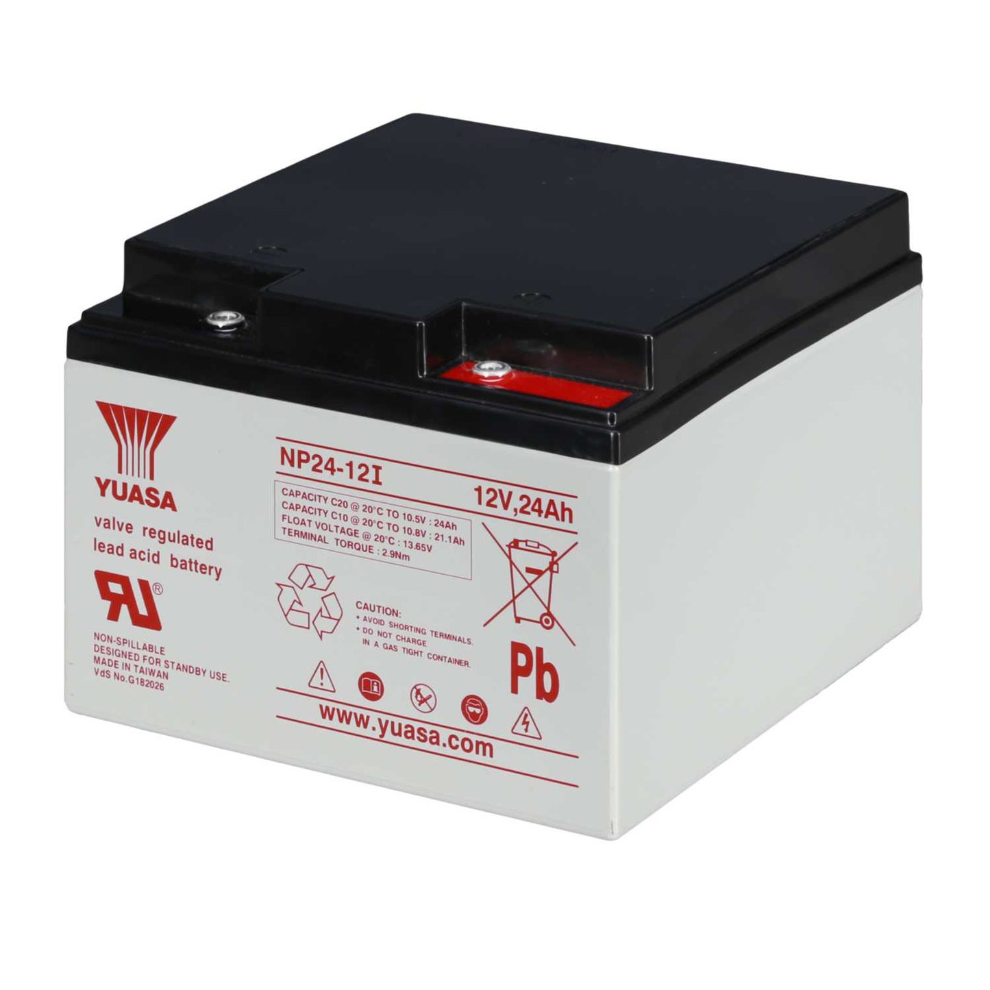 Yuasa 24Ah 12V Sealed Lead Acid Battery