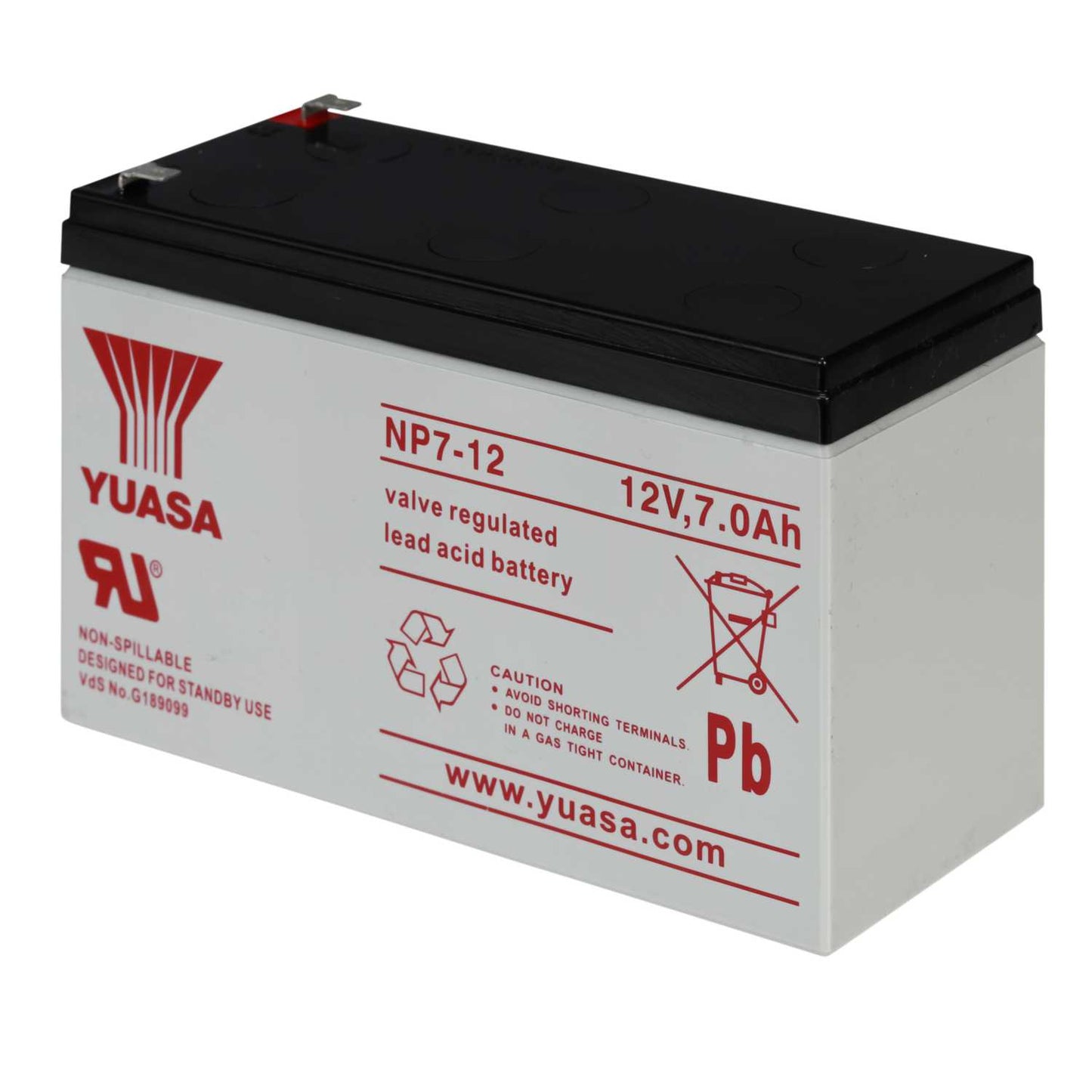 Yuasa 7Ah 12V Sealed Lead Acid Battery