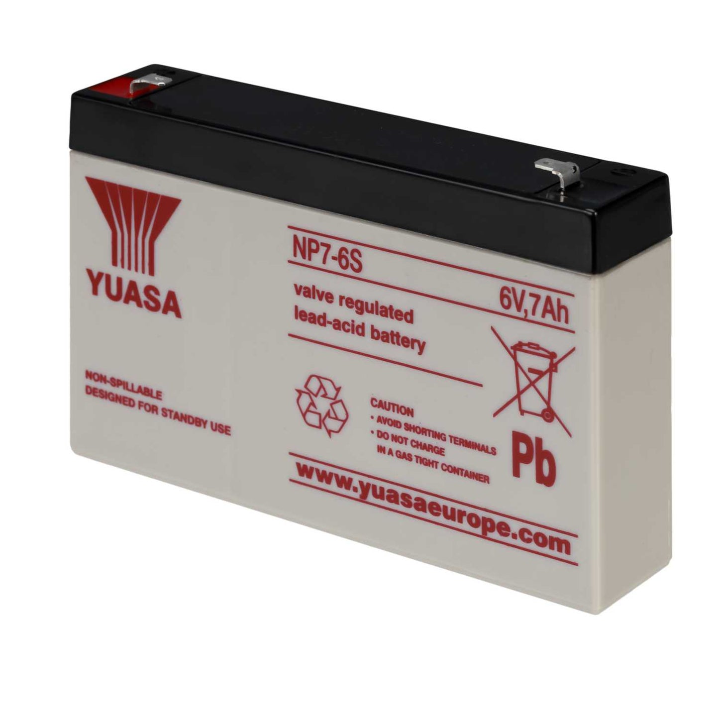 Yuasa 7Ah 6V Sealed Lead Acid Battery