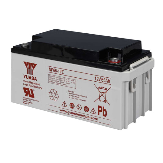 Yuasa 65Ah 12V Long Life Sealed Lead Acid Battery