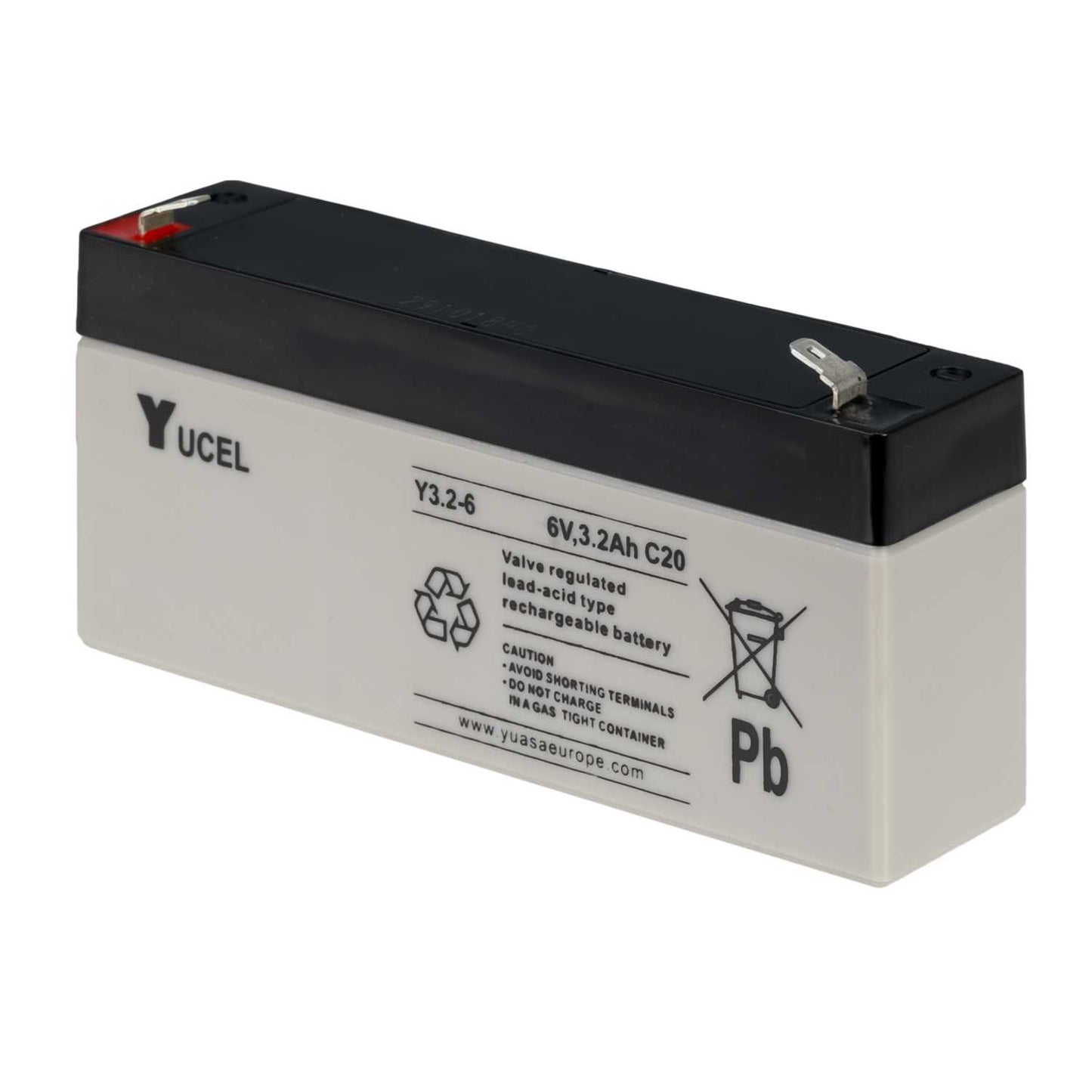 Yuasa 3.2Ah 6V Sealed Lead Acid Yucel Battery