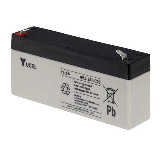 Yuasa 3.2Ah 6V Sealed Lead Acid Yucel Battery