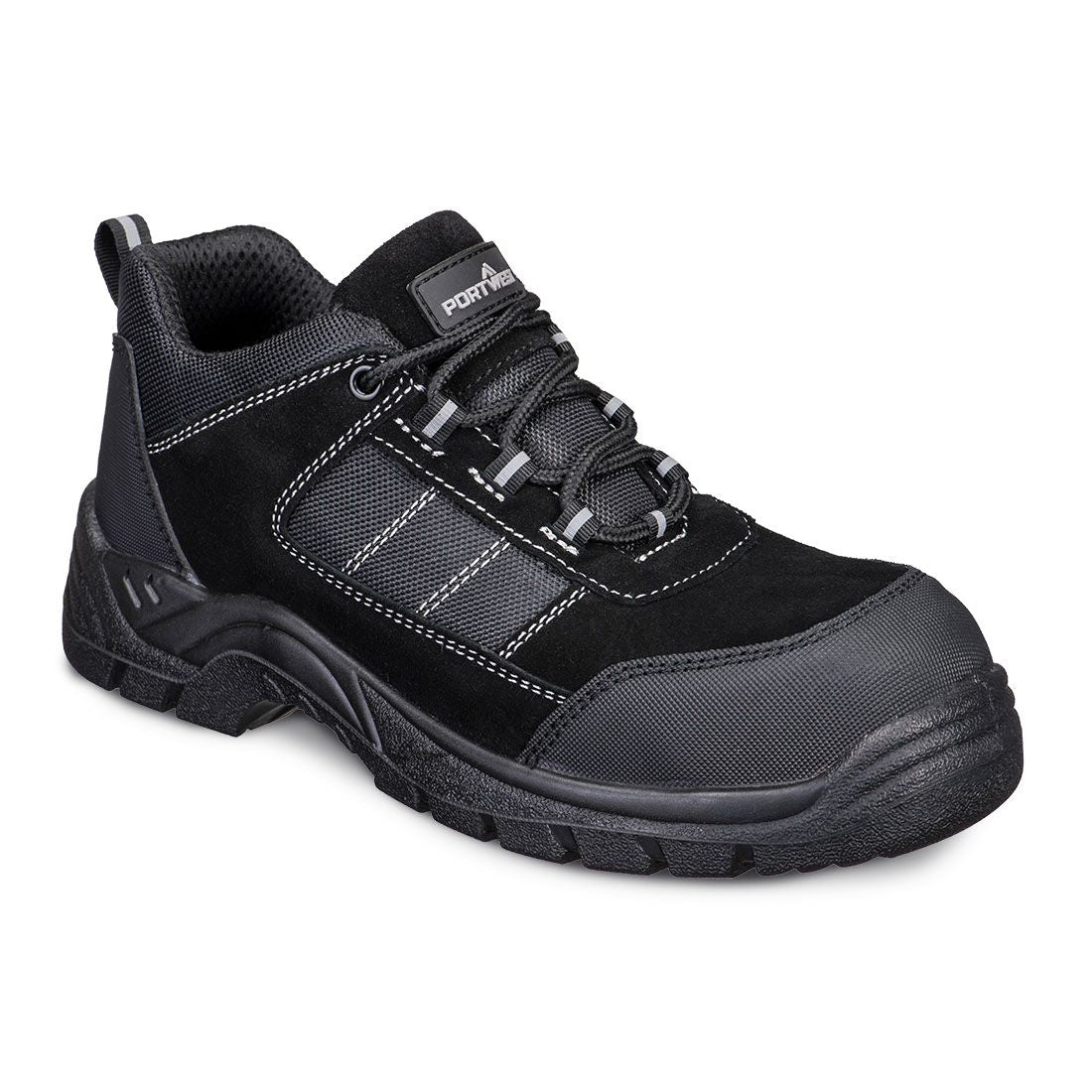 Composite Textile Suede Low Shoe S1 SR FO, 36, R, Black