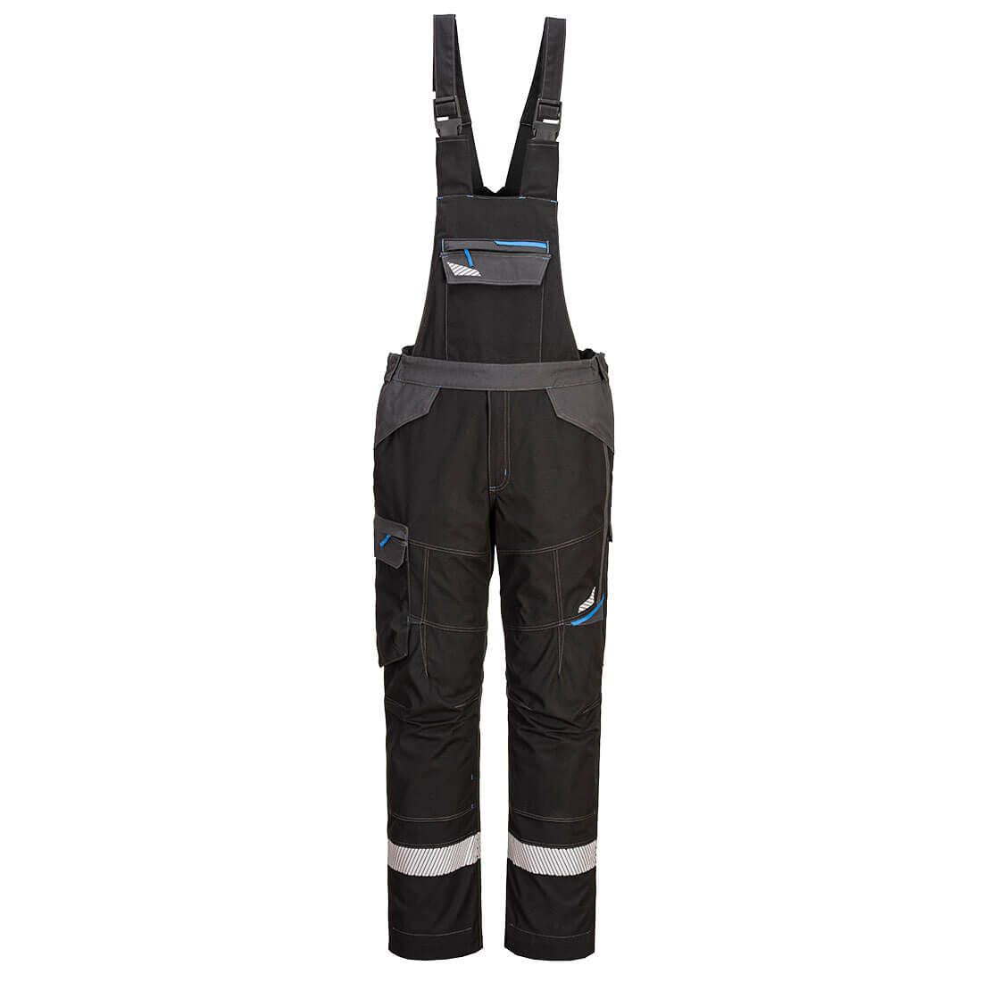 WX3 FR Bib and Brace, L, R, Black