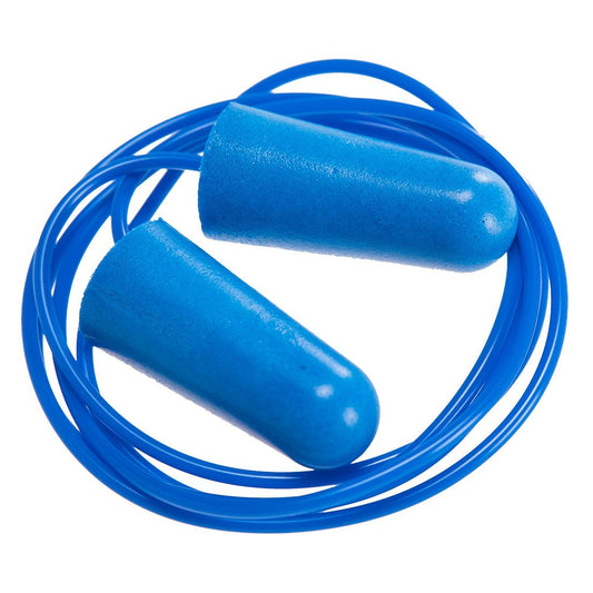 Detectable Corded PU Ear Plugs (200 pairs), , , Blue