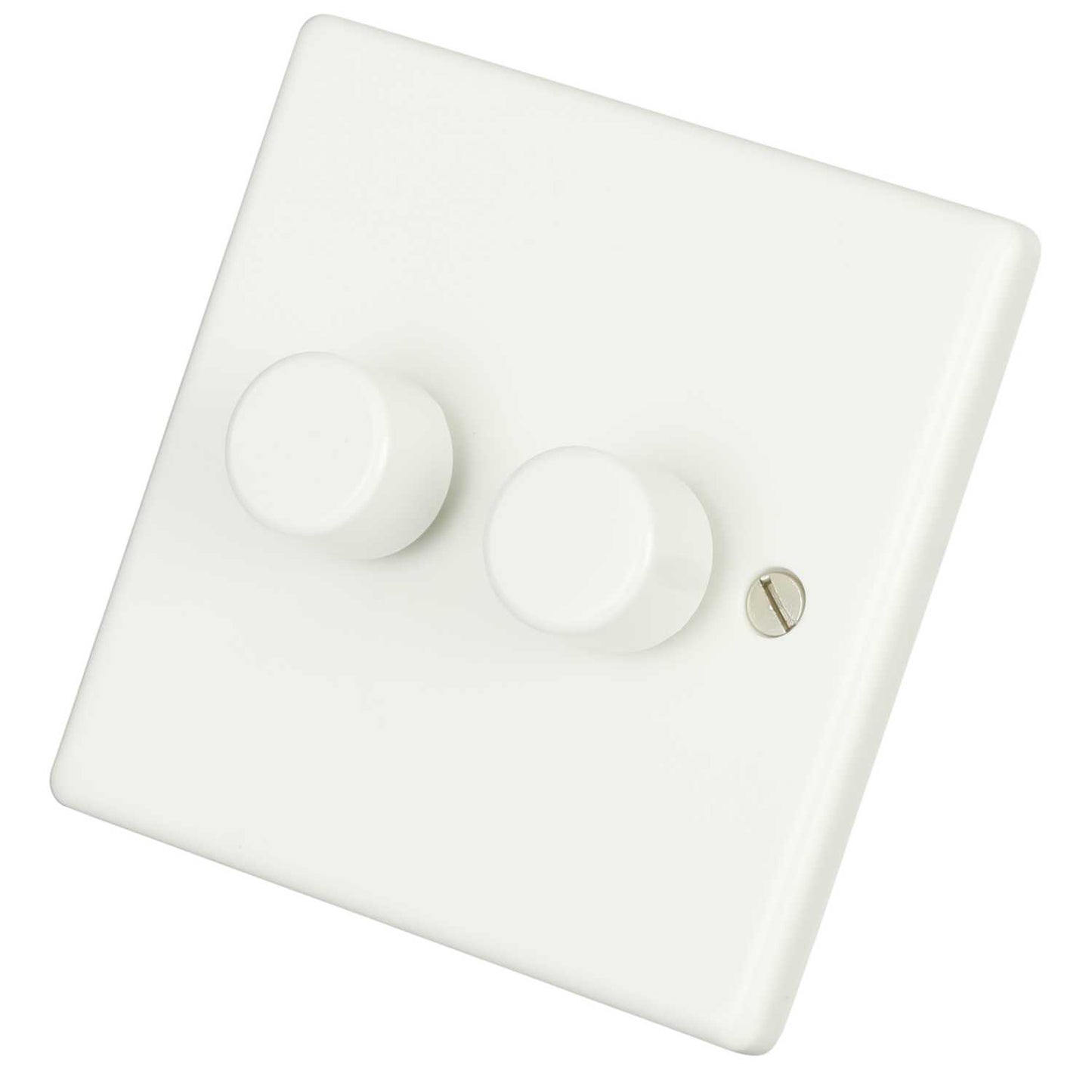 Zano Controls 150W 2 Gang Easy Fit LED Dimmer White