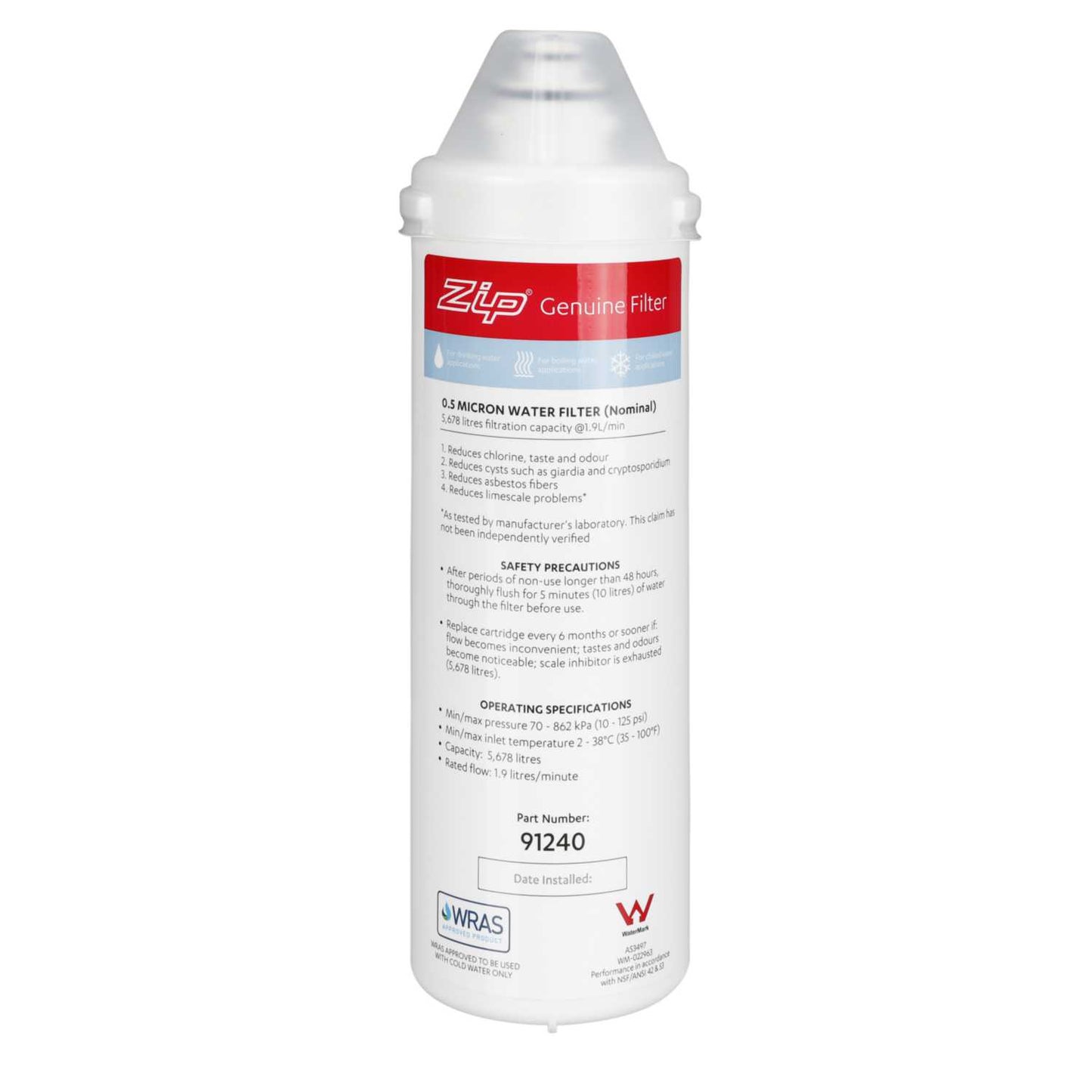 Zip Submicron Filter