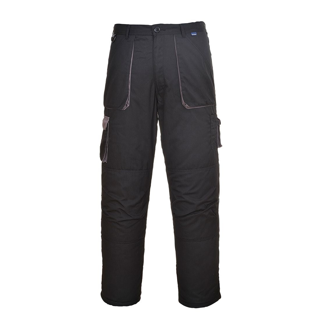 Portwest Texo Contrast Trousers, L, R, Black