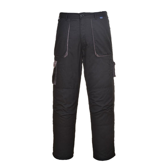 Portwest Texo Contrast Trousers, L, R, Black